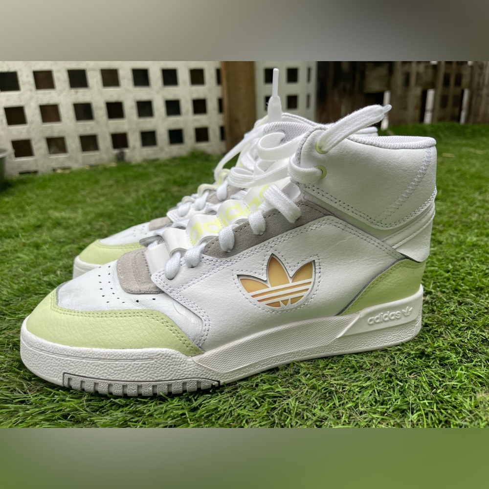 Adidas Drop Step XL White Almost Lime 7.5